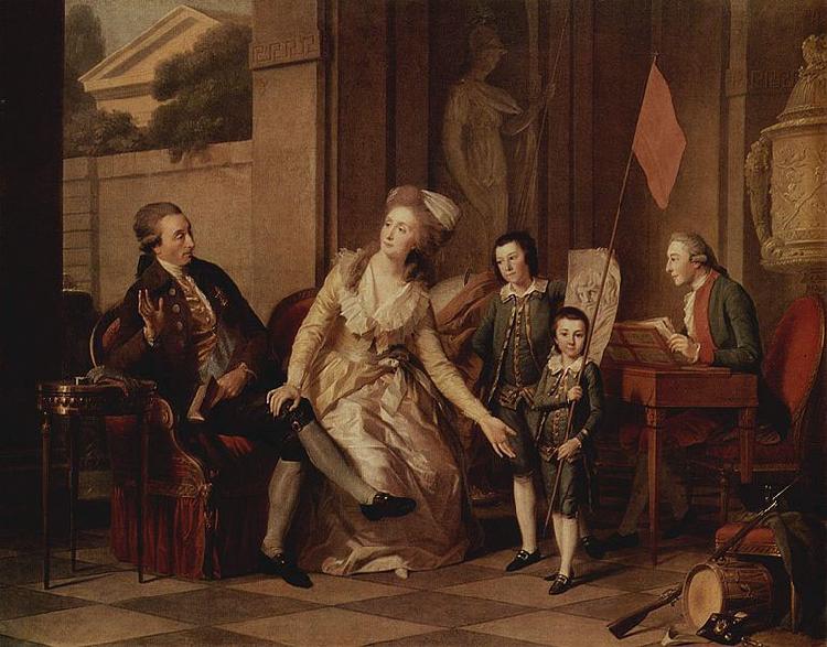 TISCHBEIN, Johann Heinrich Wilhelm Portrat der Familie Saltykowa oil painting image